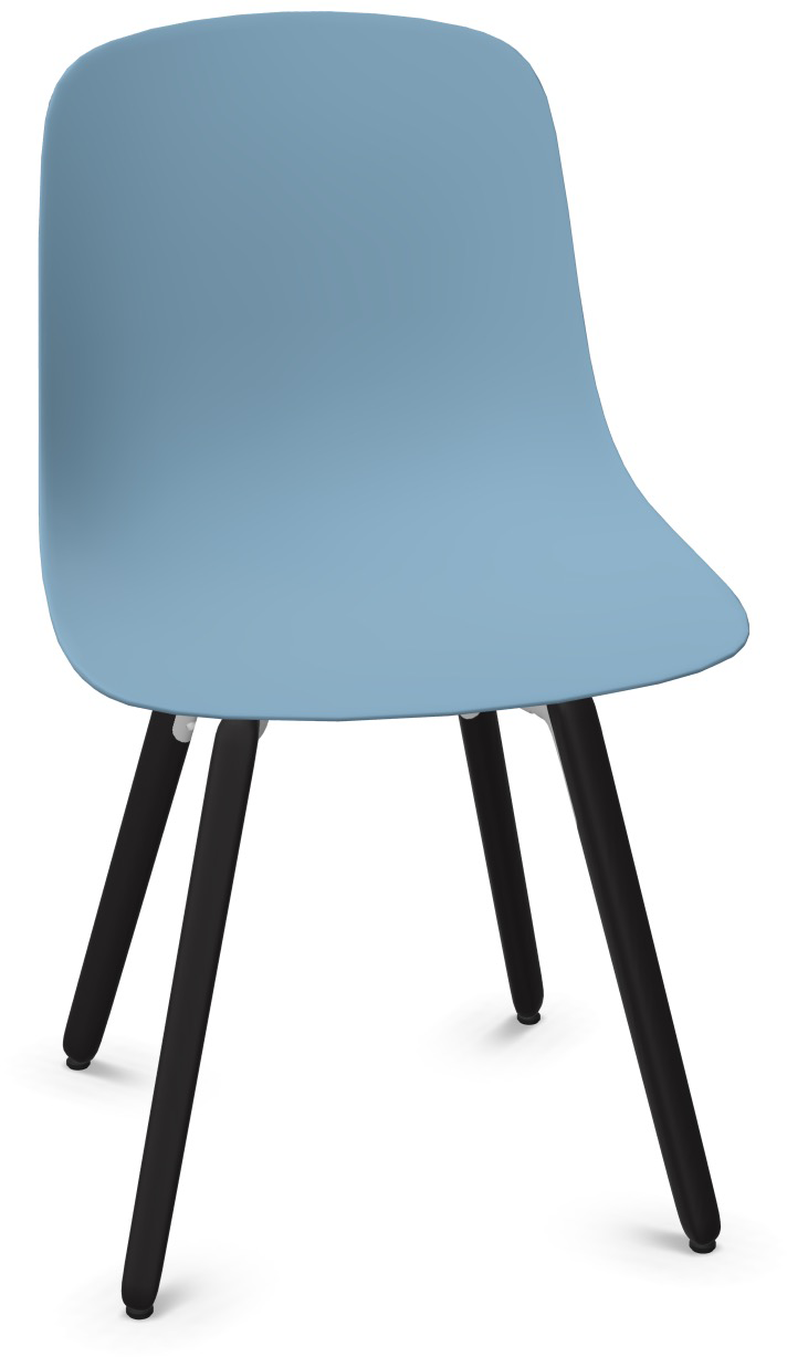 PURE LOOP MONO Holz in Blau präsentiert im Onlineshop von KAQTU Design AG. Stuhl ist von Infiniti Design