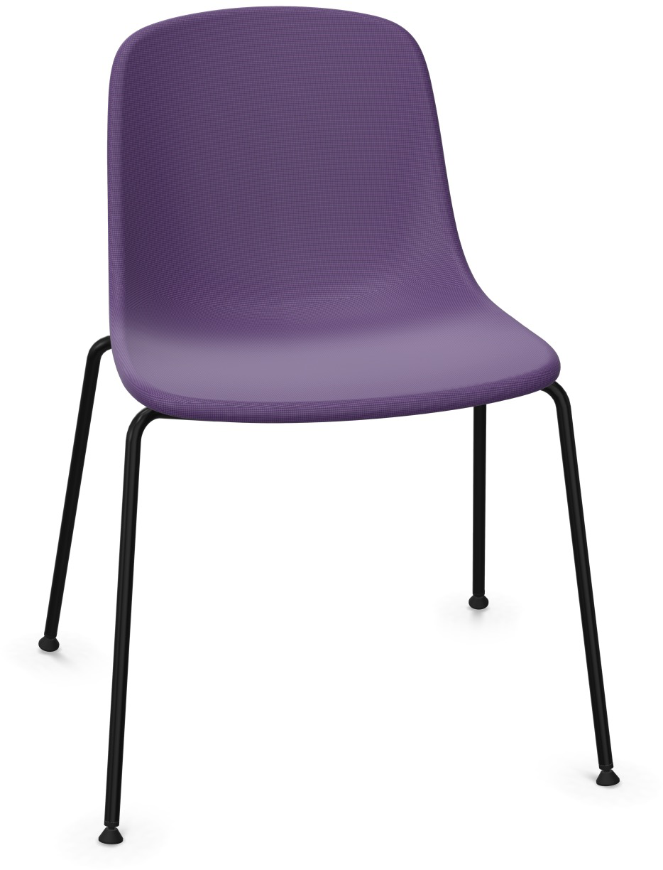 PURE LOOP MONO gepolstert in Violett / Schwarz präsentiert im Onlineshop von KAQTU Design AG. Stuhl ist von Infiniti Design
