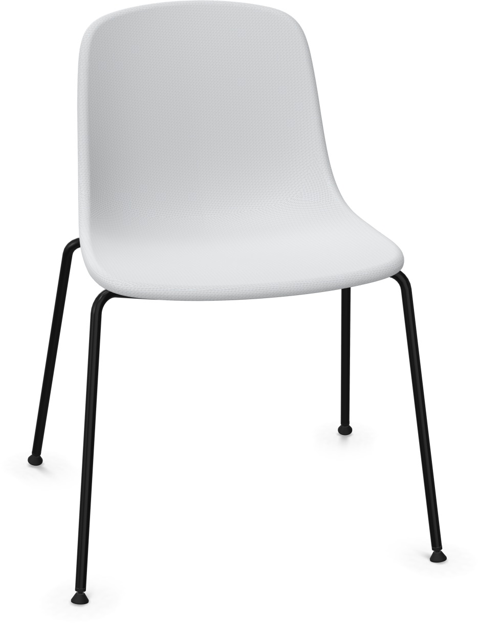 PURE LOOP MONO gepolstert in Grau / Schwarz präsentiert im Onlineshop von KAQTU Design AG. Stuhl ist von Infiniti Design