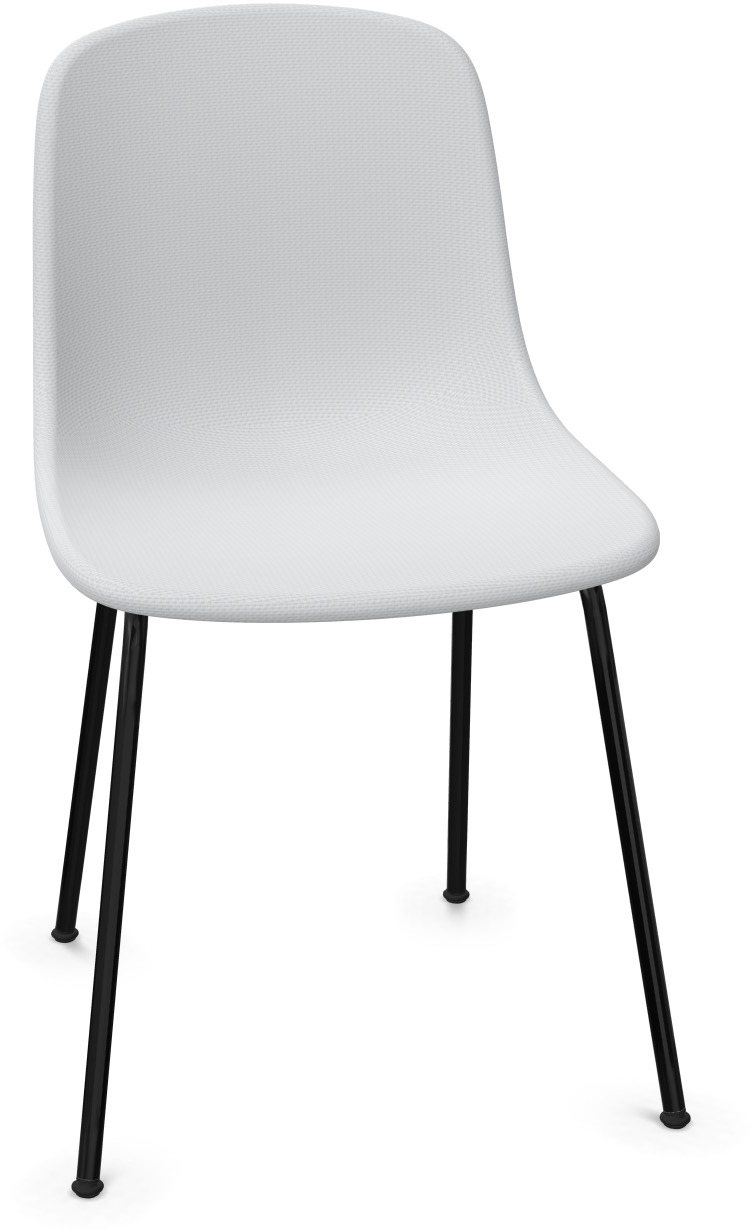 PURE LOOP MONO gepolstert - Non stackable in Grau / Schwarz präsentiert im Onlineshop von KAQTU Design AG. Stuhl ist von Infiniti Design