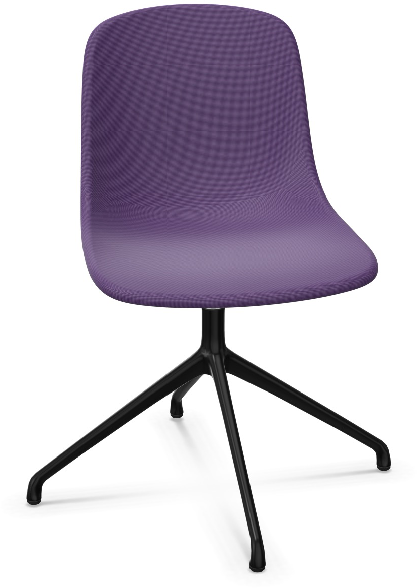 PURE LOOP MONO Drehbar in Violett / Schwarz präsentiert im Onlineshop von KAQTU Design AG. Stuhl ist von Infiniti Design