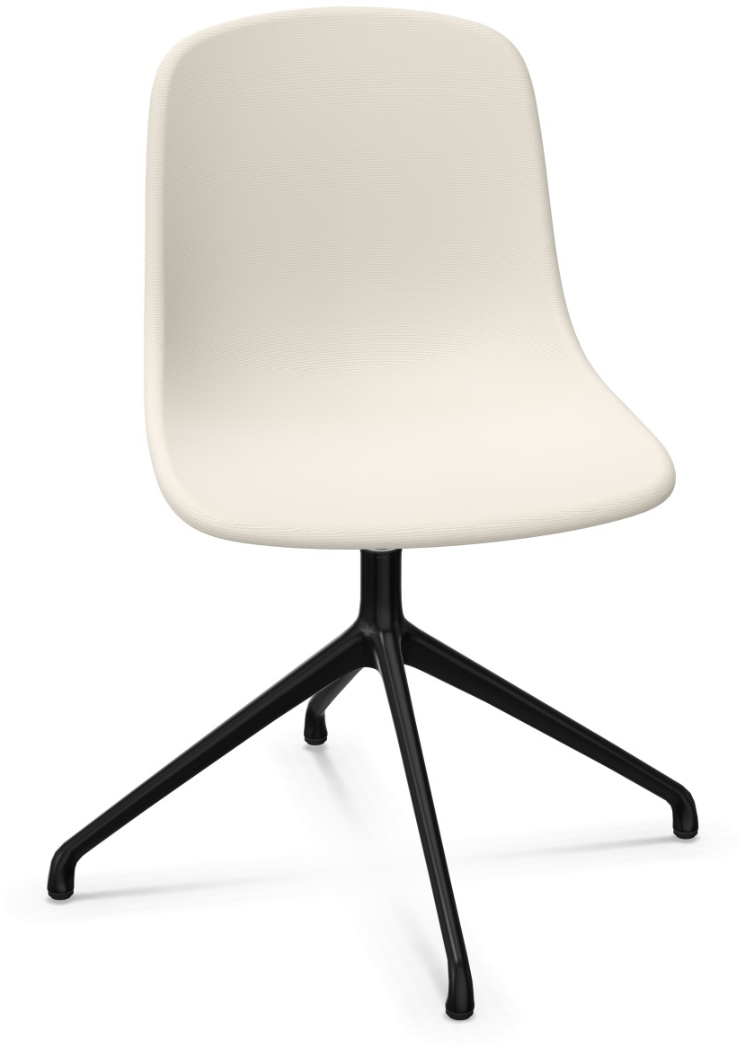 PURE LOOP MONO Drehbar in Weiss / Schwarz präsentiert im Onlineshop von KAQTU Design AG. Stuhl ist von Infiniti Design