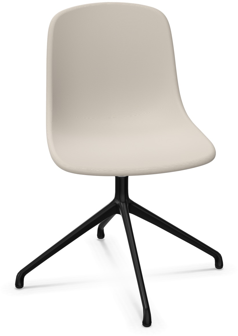 PURE LOOP MONO Drehbar in Hellgrau / Schwarz präsentiert im Onlineshop von KAQTU Design AG. Stuhl ist von Infiniti Design