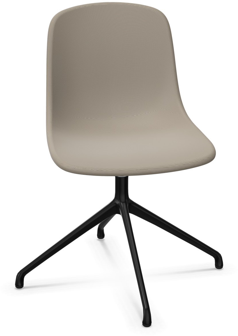 PURE LOOP MONO Drehbar in Beige / Schwarz präsentiert im Onlineshop von KAQTU Design AG. Stuhl ist von Infiniti Design
