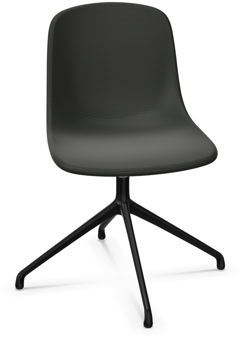 PURE LOOP MONO Drehbar in Schwarz / Schwarz präsentiert im Onlineshop von KAQTU Design AG. Stuhl ist von Infiniti Design