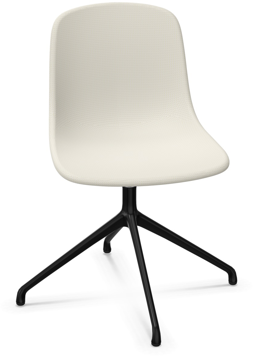 PURE LOOP MONO Drehbar in Sandweiss / Schwarz präsentiert im Onlineshop von KAQTU Design AG. Stuhl ist von Infiniti Design