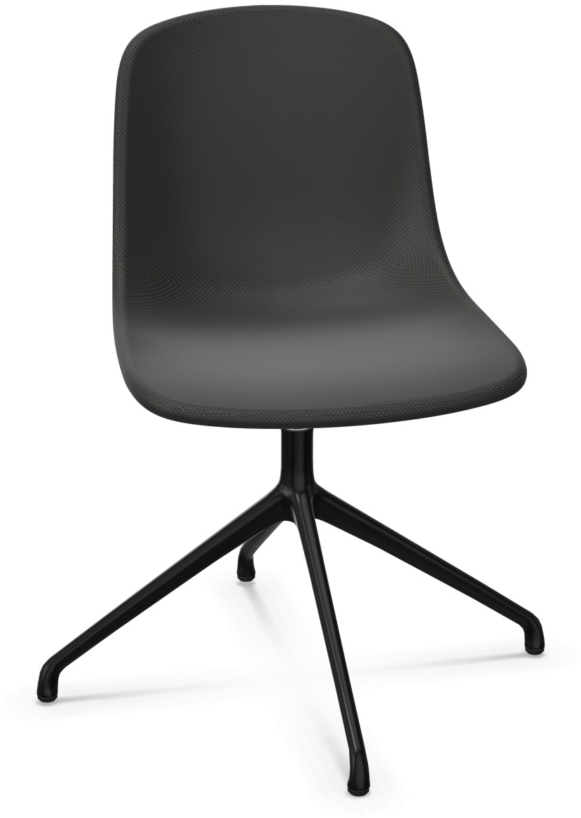 PURE LOOP MONO Drehbar in Dunkelgrau / Schwarz präsentiert im Onlineshop von KAQTU Design AG. Stuhl ist von Infiniti Design