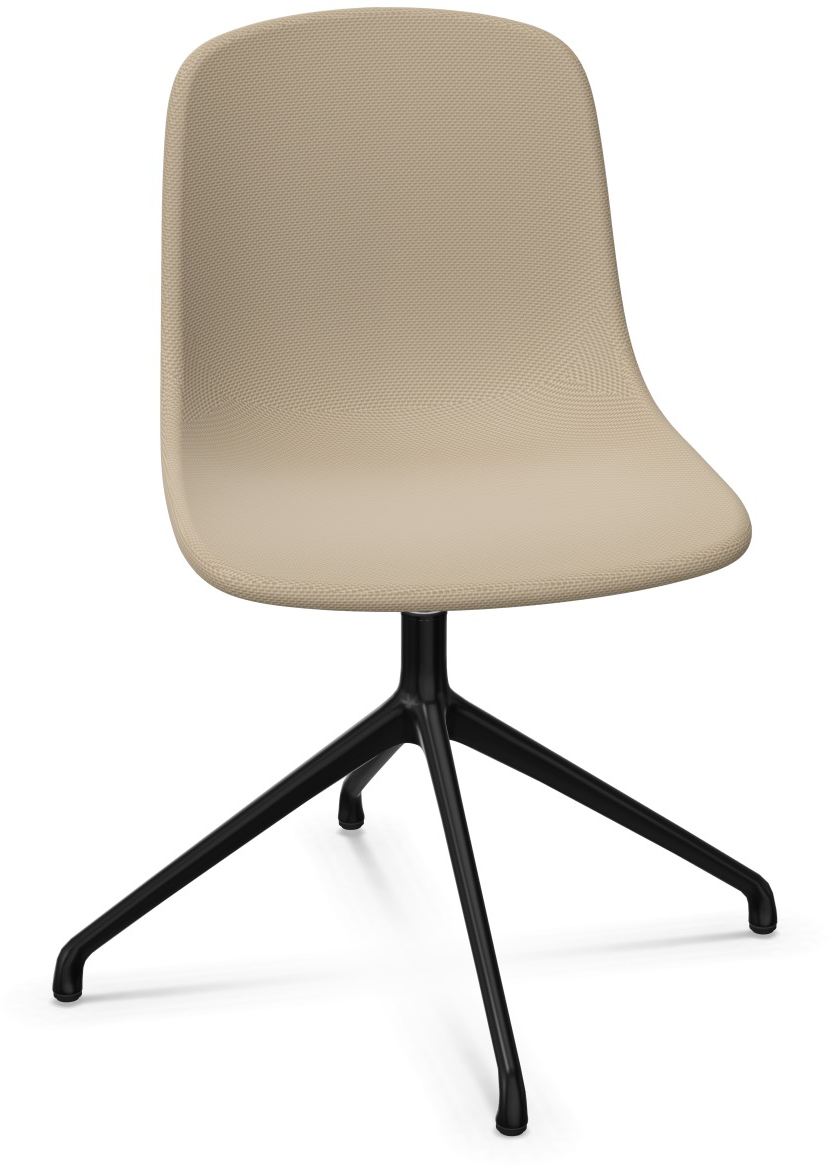PURE LOOP MONO Drehbar in Hellbraun / Schwarz präsentiert im Onlineshop von KAQTU Design AG. Stuhl ist von Infiniti Design