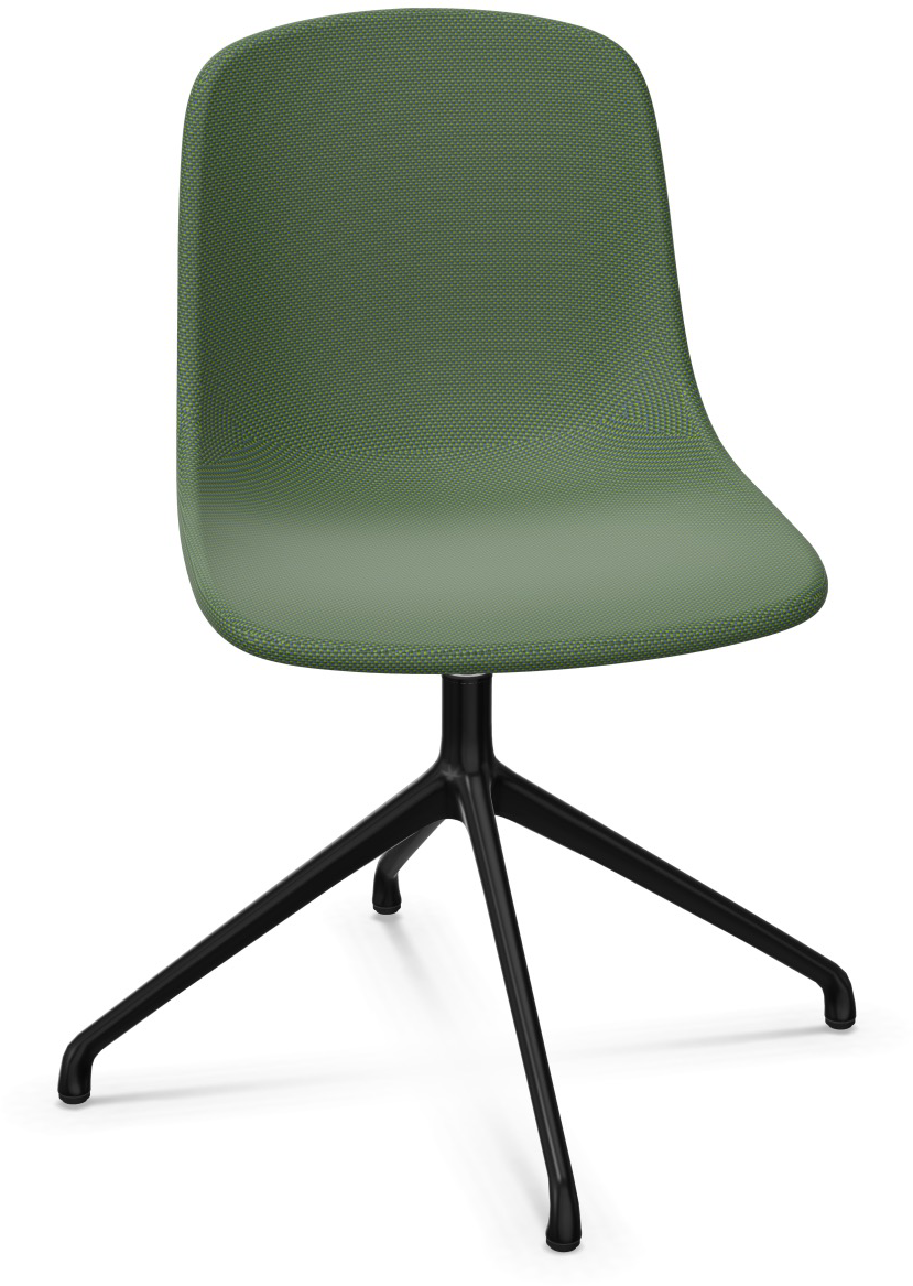 PURE LOOP MONO Drehbar in Dunkelgrün / Schwarz präsentiert im Onlineshop von KAQTU Design AG. Stuhl ist von Infiniti Design