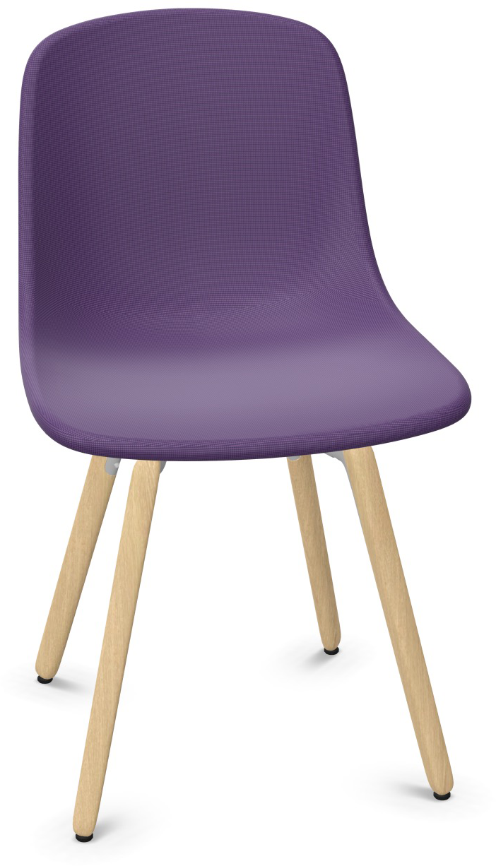 PURE LOOP MONO Holz gepolstert in Violett präsentiert im Onlineshop von KAQTU Design AG. Stuhl ist von Infiniti Design