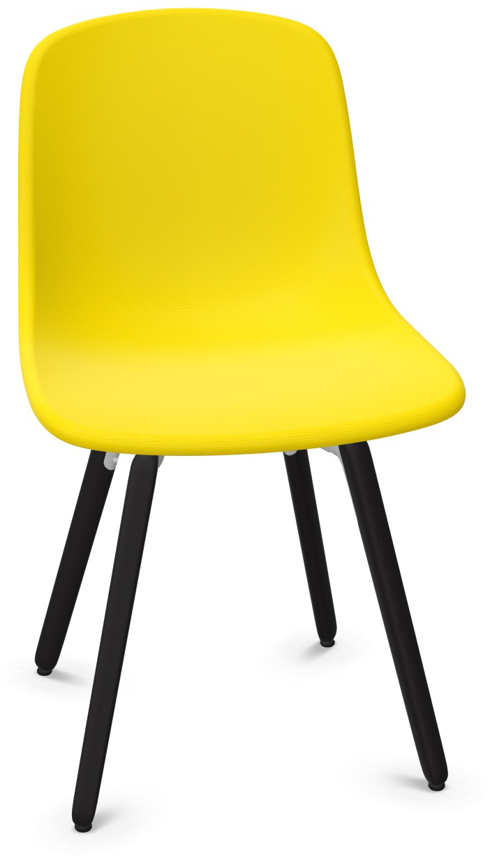 PURE LOOP MONO Holz gepolstert in Gelb präsentiert im Onlineshop von KAQTU Design AG. Stuhl ist von Infiniti Design