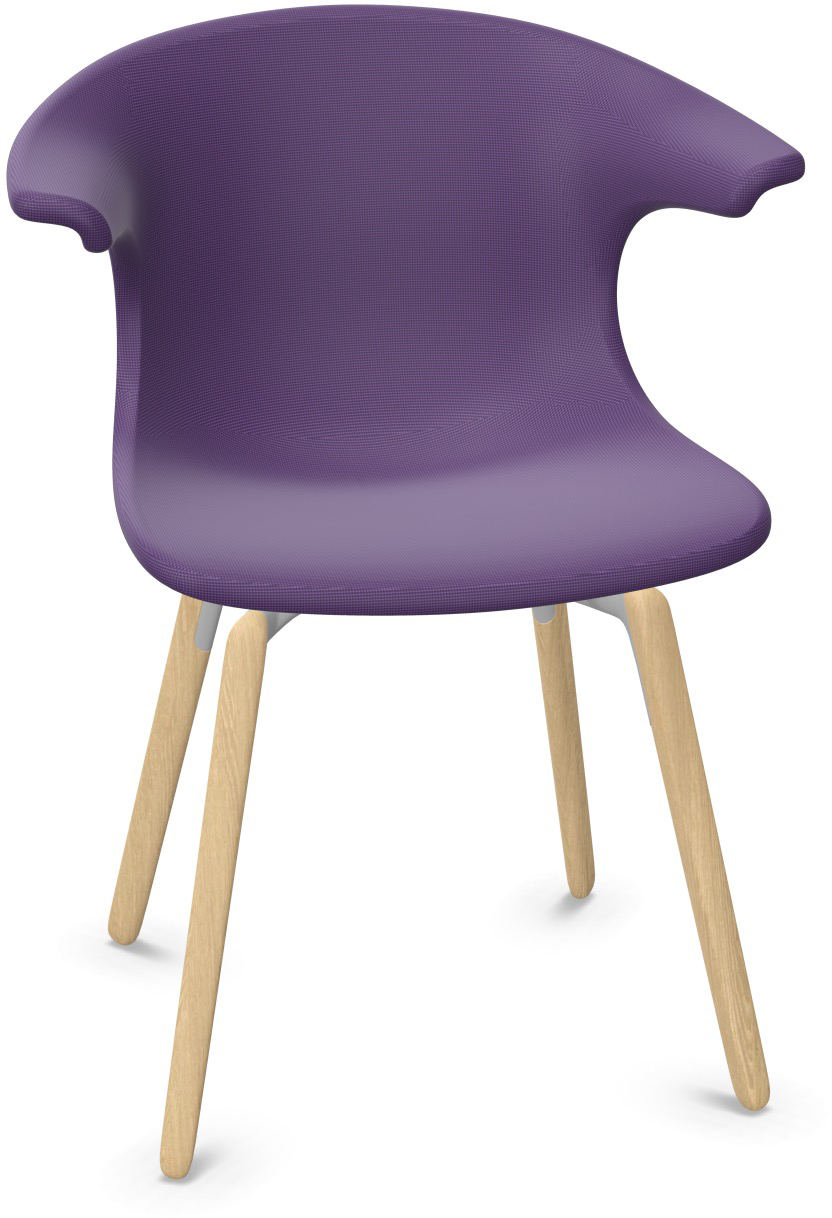 LOOP MONO gepolstert in Violett präsentiert im Onlineshop von KAQTU Design AG. Stuhl mit Armlehne ist von Infiniti Design