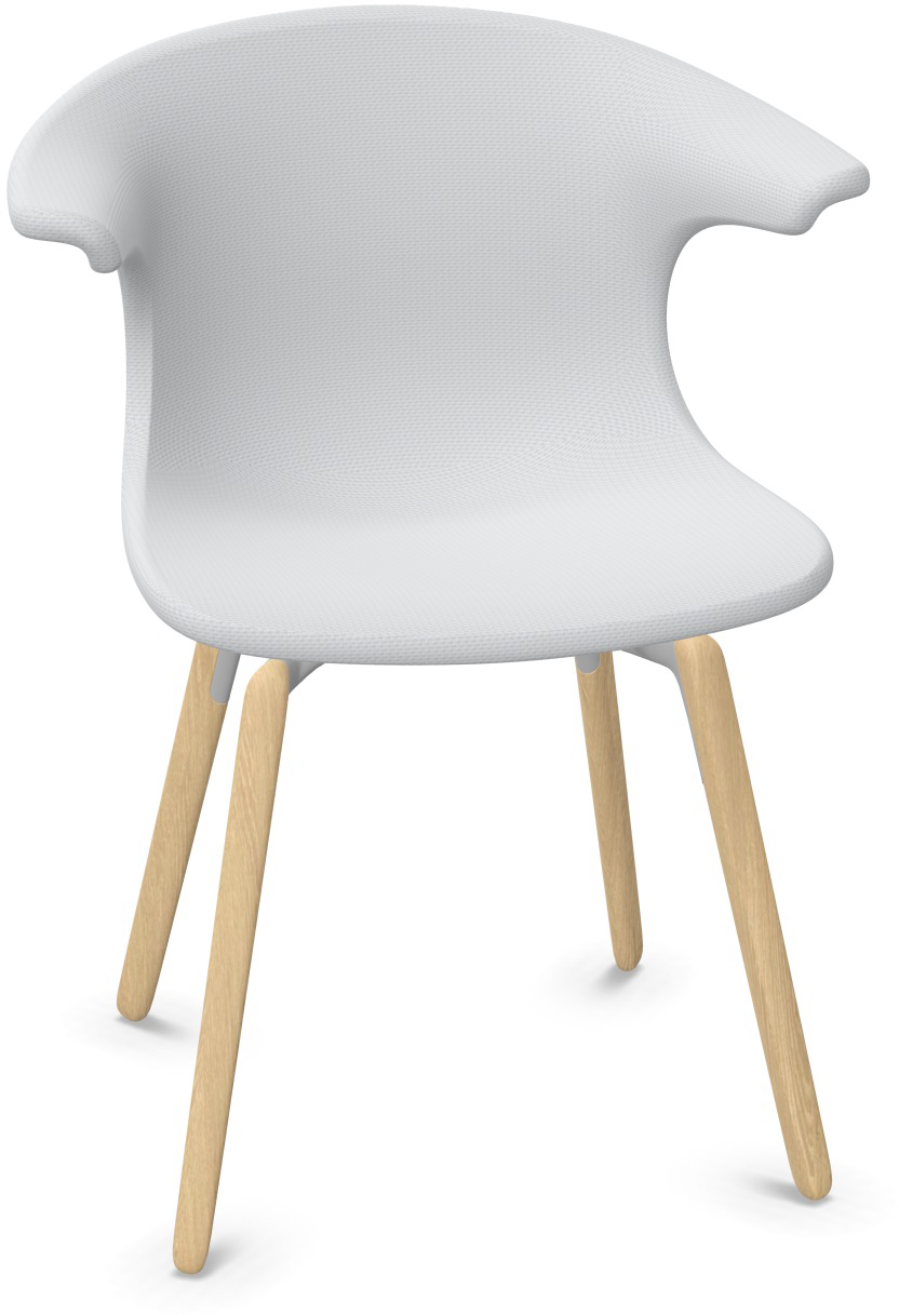 LOOP MONO gepolstert in Grau präsentiert im Onlineshop von KAQTU Design AG. Stuhl mit Armlehne ist von Infiniti Design