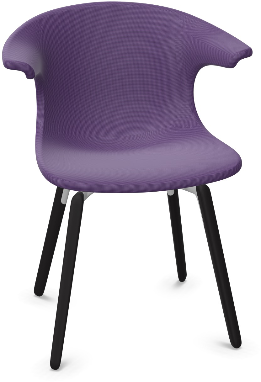 LOOP MONO gepolstert in Violett präsentiert im Onlineshop von KAQTU Design AG. Stuhl mit Armlehne ist von Infiniti Design
