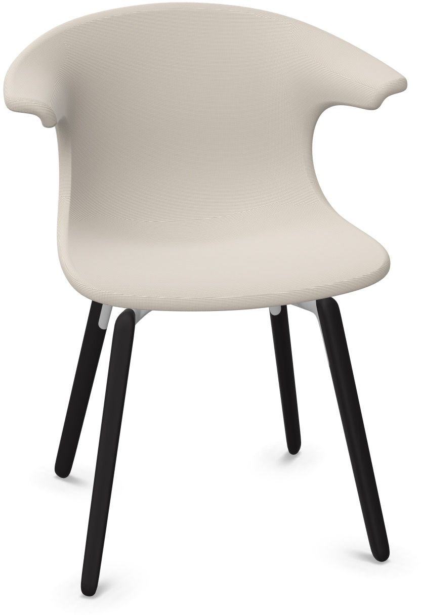 LOOP MONO gepolstert in Hellgrau präsentiert im Onlineshop von KAQTU Design AG. Stuhl mit Armlehne ist von Infiniti Design