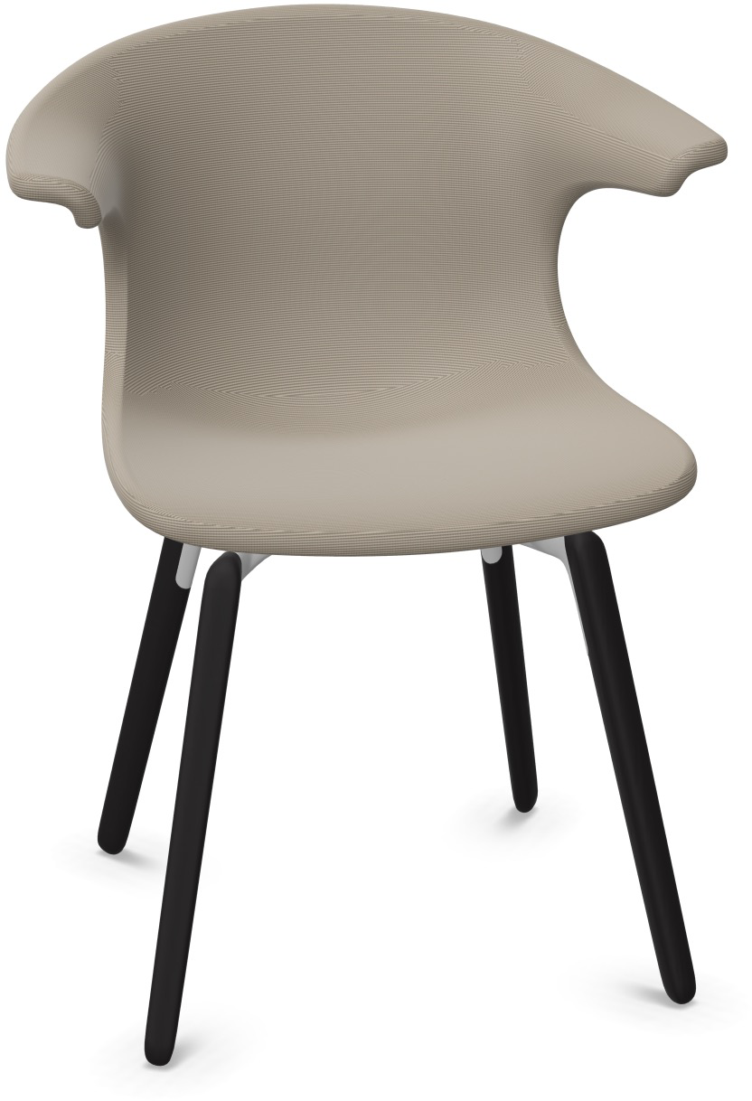 LOOP MONO gepolstert in Beige präsentiert im Onlineshop von KAQTU Design AG. Stuhl mit Armlehne ist von Infiniti Design