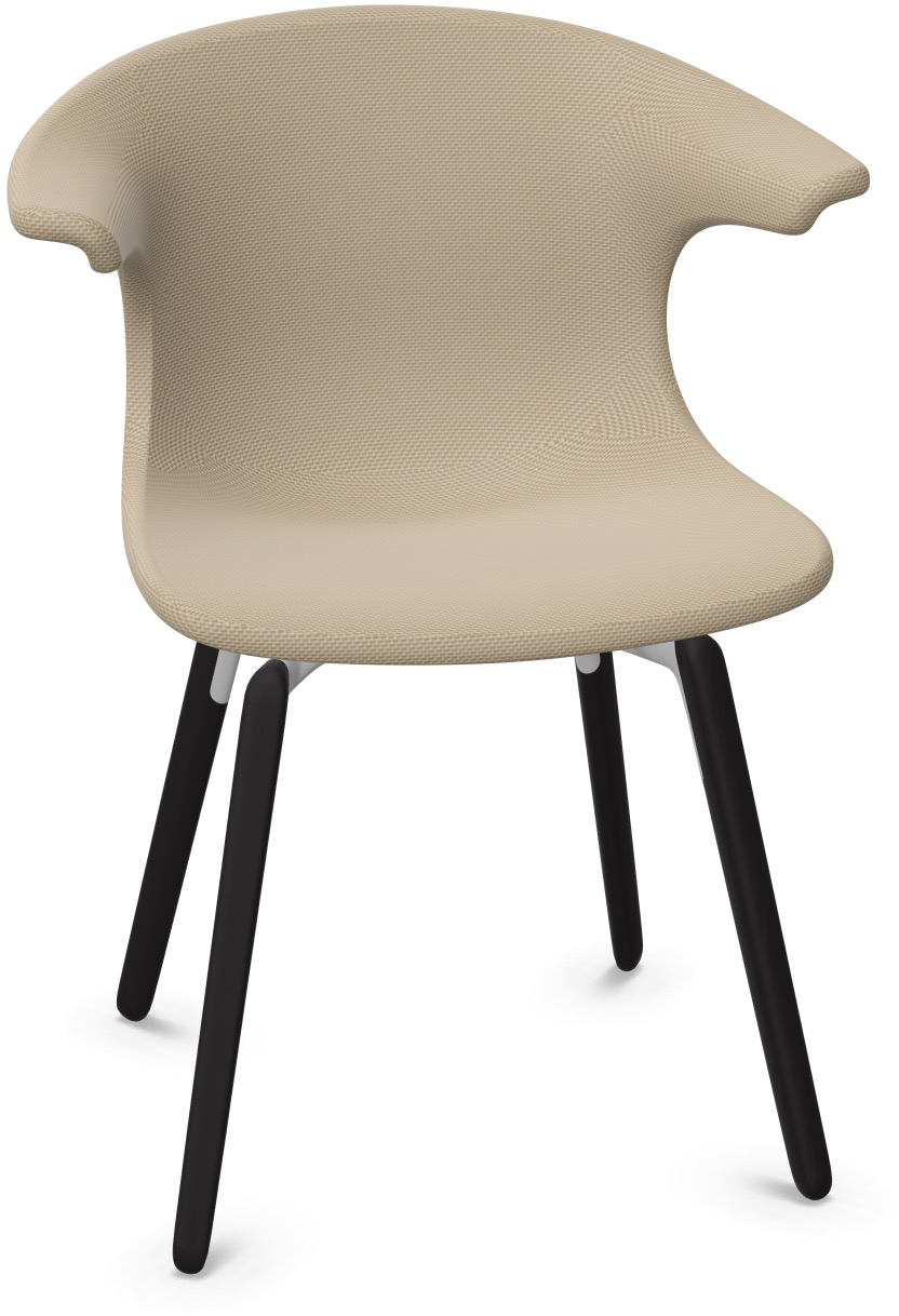 LOOP MONO gepolstert in Hellbraun präsentiert im Onlineshop von KAQTU Design AG. Stuhl mit Armlehne ist von Infiniti Design