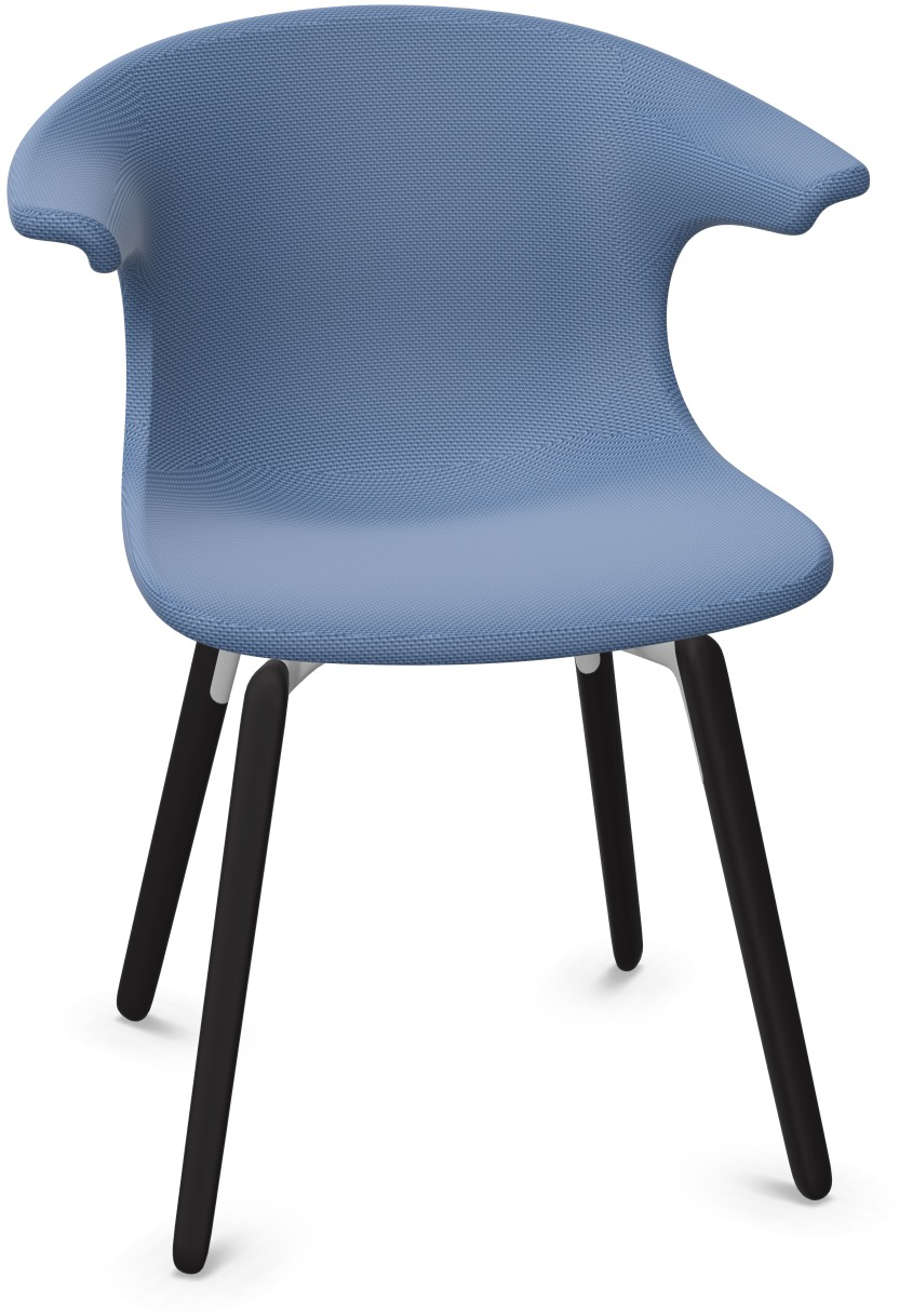 LOOP MONO gepolstert in Blau präsentiert im Onlineshop von KAQTU Design AG. Stuhl mit Armlehne ist von Infiniti Design