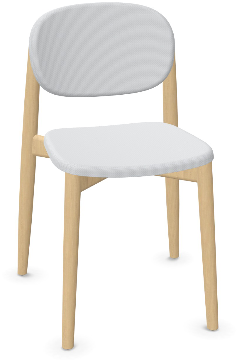 HARMO Stuhl gepolstert in Grau präsentiert im Onlineshop von KAQTU Design AG. Stuhl ist von Infiniti Design