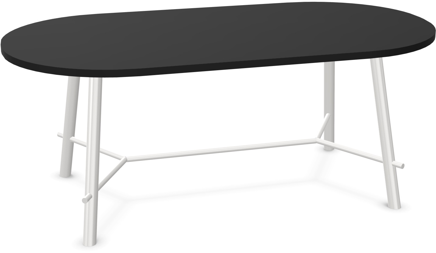Record Living Tisch in Schwarz / Weiss präsentiert im Onlineshop von KAQTU Design AG. Esstisch ist von Infiniti Design