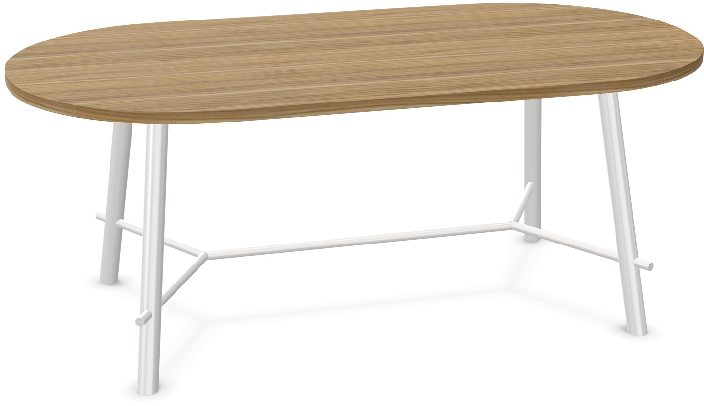 Record Living Tisch in Walnuss / Weiss präsentiert im Onlineshop von KAQTU Design AG. Esstisch ist von Infiniti Design