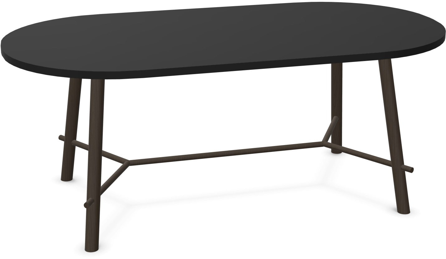 Record Living Tisch in Schwarz / Eiche schwarz präsentiert im Onlineshop von KAQTU Design AG. Esstisch ist von Infiniti Design