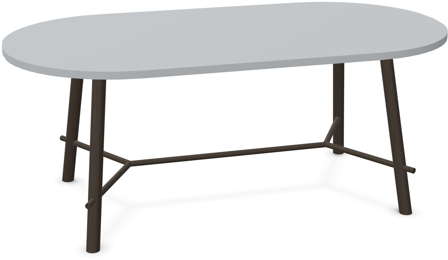 Record Living Tisch in Hellgrau / Eiche schwarz präsentiert im Onlineshop von KAQTU Design AG. Esstisch ist von Infiniti Design