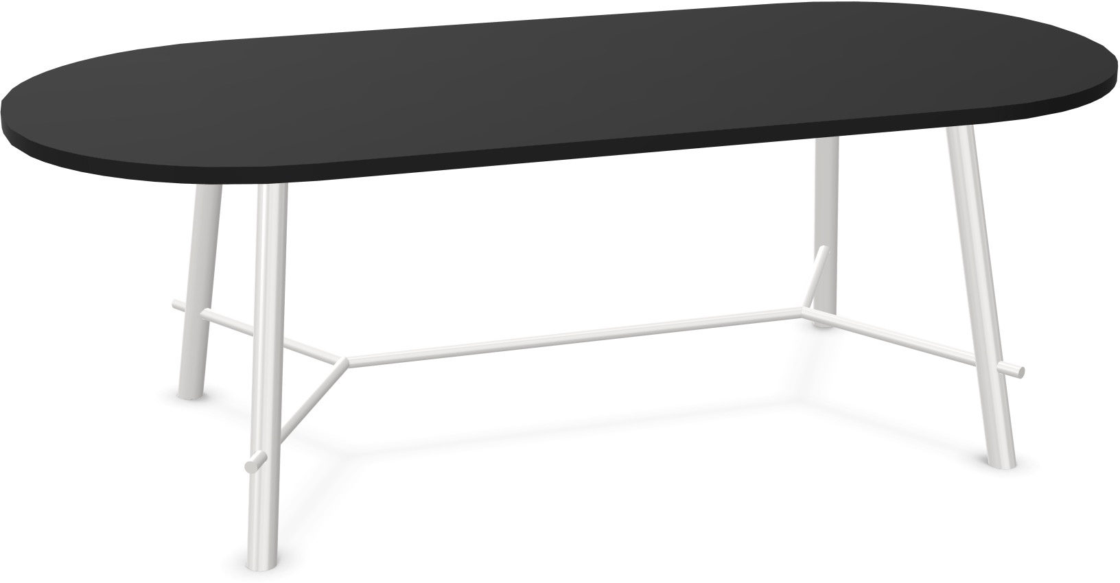 Record Living Tisch in Schwarz / Weiss präsentiert im Onlineshop von KAQTU Design AG. Esstisch ist von Infiniti Design
