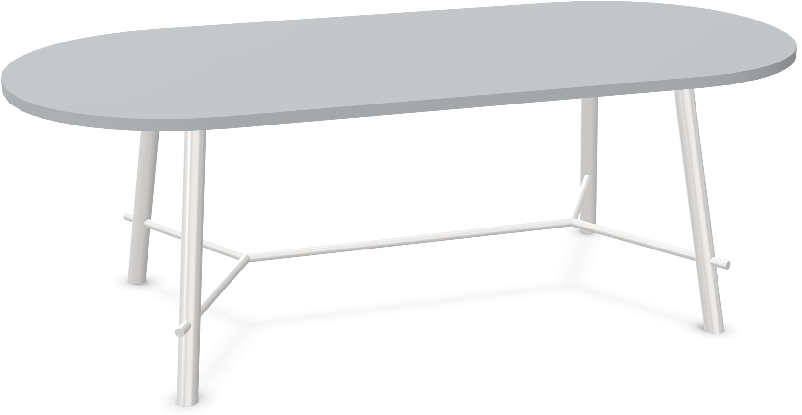 Record Living Tisch in Hellgrau / Weiss präsentiert im Onlineshop von KAQTU Design AG. Esstisch ist von Infiniti Design