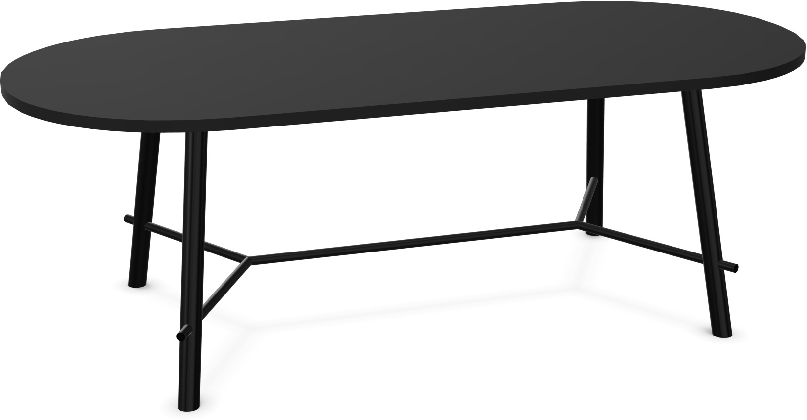 Record Living Tisch in Schwarz / Schwarz präsentiert im Onlineshop von KAQTU Design AG. Esstisch ist von Infiniti Design