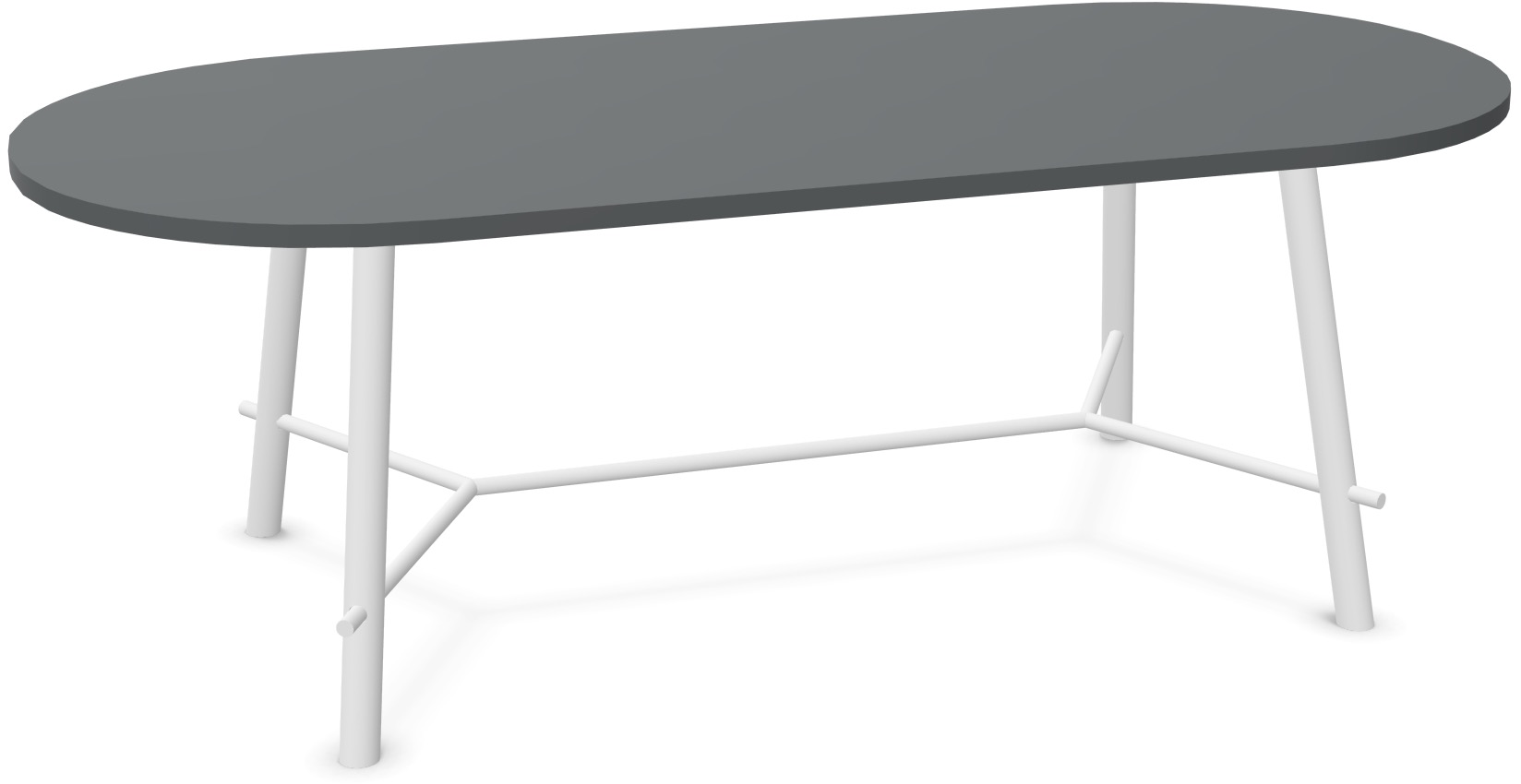Record Living Tisch in Anthrazit / Eiche weiss präsentiert im Onlineshop von KAQTU Design AG. Esstisch ist von Infiniti Design