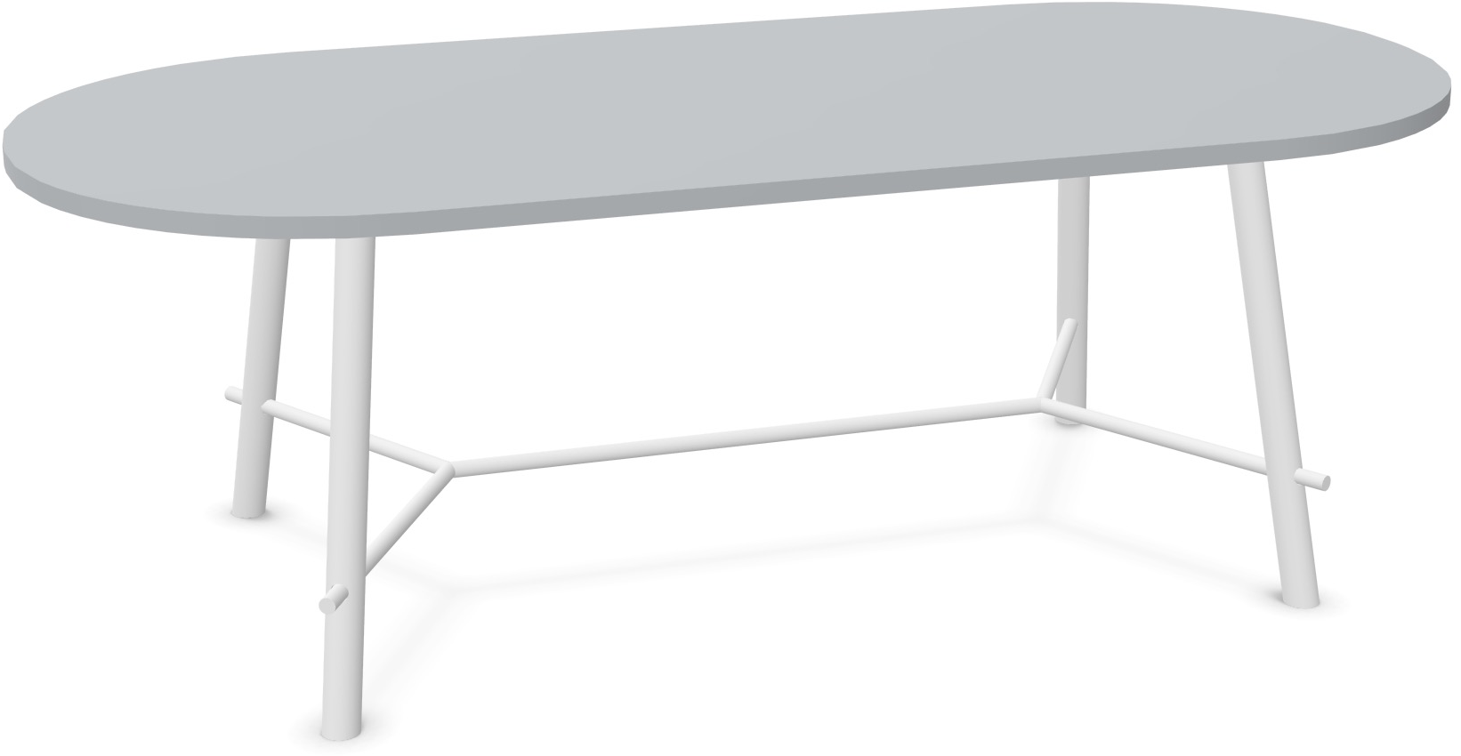 Record Living Tisch in Hellgrau / Eiche weiss präsentiert im Onlineshop von KAQTU Design AG. Esstisch ist von Infiniti Design