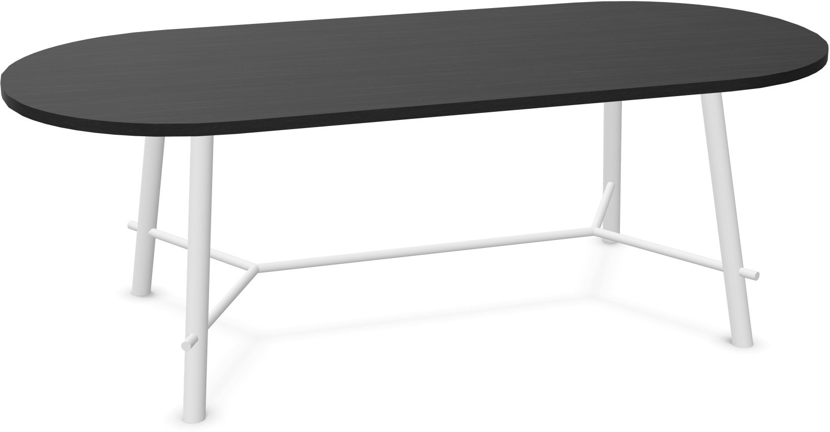 Record Living Tisch in Eiche schwarz / Eiche weiss präsentiert im Onlineshop von KAQTU Design AG. Esstisch ist von Infiniti Design