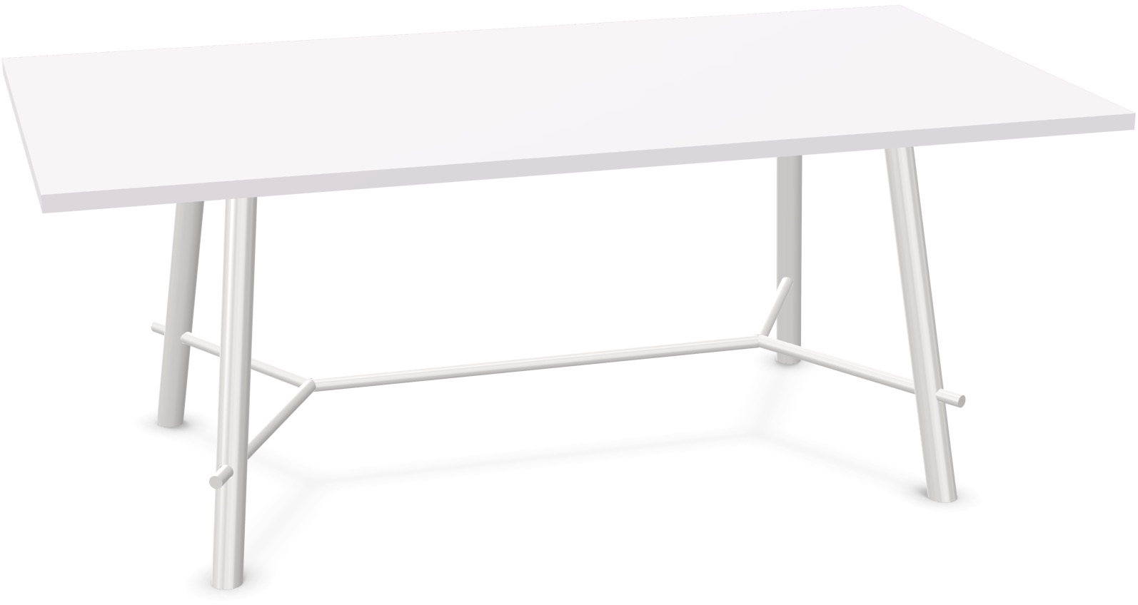 Record Living Maxi Tisch in Weiss / Weiss präsentiert im Onlineshop von KAQTU Design AG. Esstisch ist von Infiniti Design