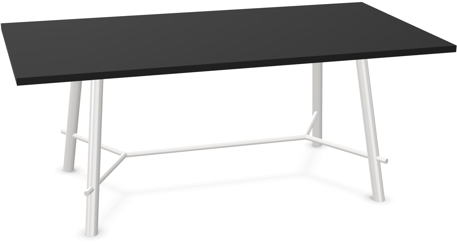 Record Living Maxi Tisch in Schwarz / Weiss präsentiert im Onlineshop von KAQTU Design AG. Esstisch ist von Infiniti Design