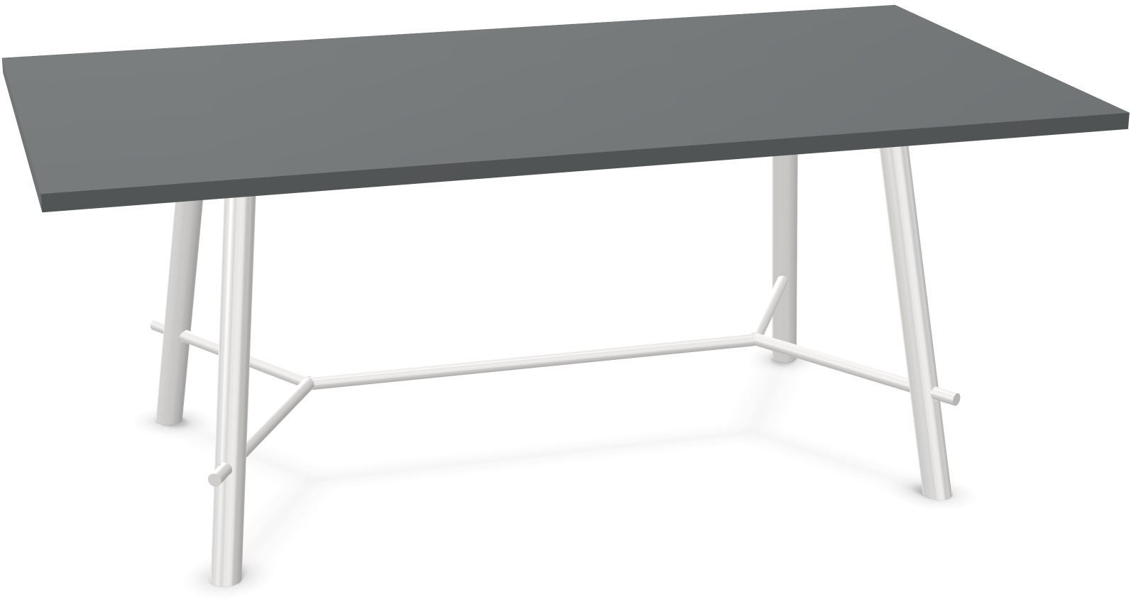 Record Living Maxi Tisch in Anthrazit / Weiss präsentiert im Onlineshop von KAQTU Design AG. Esstisch ist von Infiniti Design