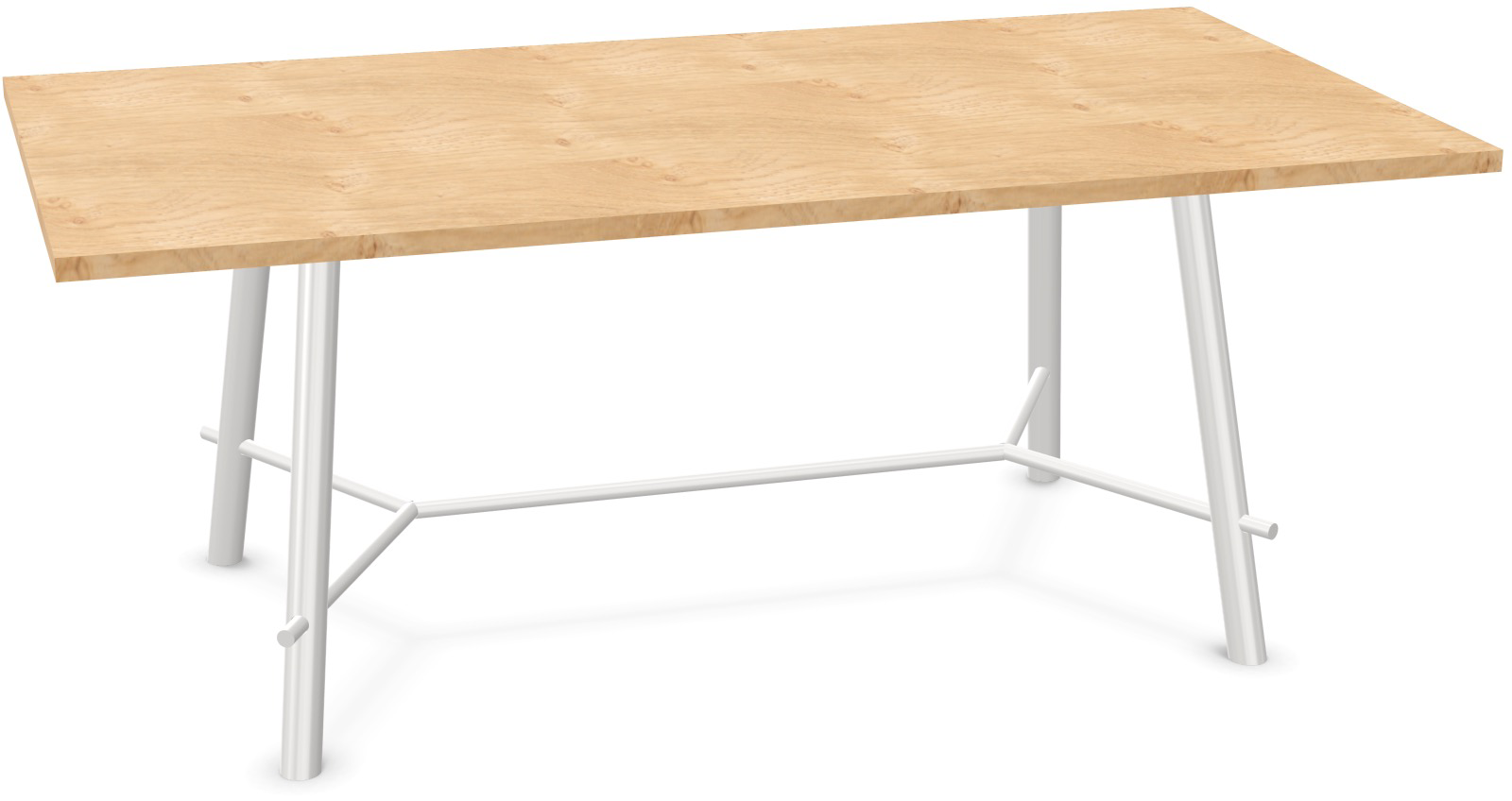 Record Living Maxi Tisch in Eiche natur / Weiss präsentiert im Onlineshop von KAQTU Design AG. Esstisch ist von Infiniti Design
