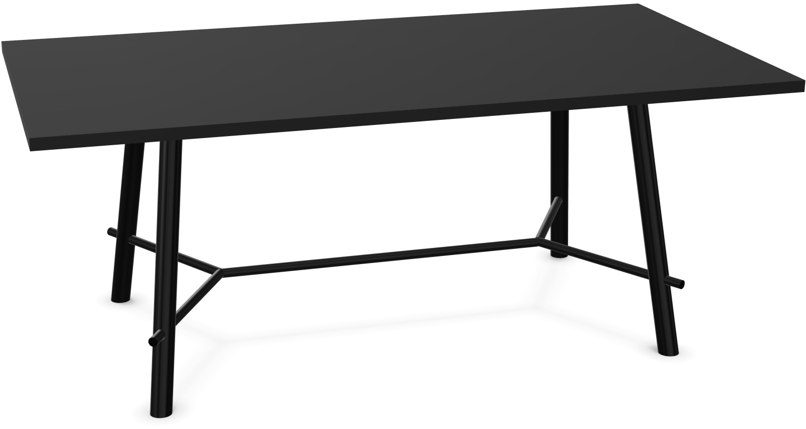 Record Living Maxi Tisch in Schwarz / Schwarz präsentiert im Onlineshop von KAQTU Design AG. Esstisch ist von Infiniti Design