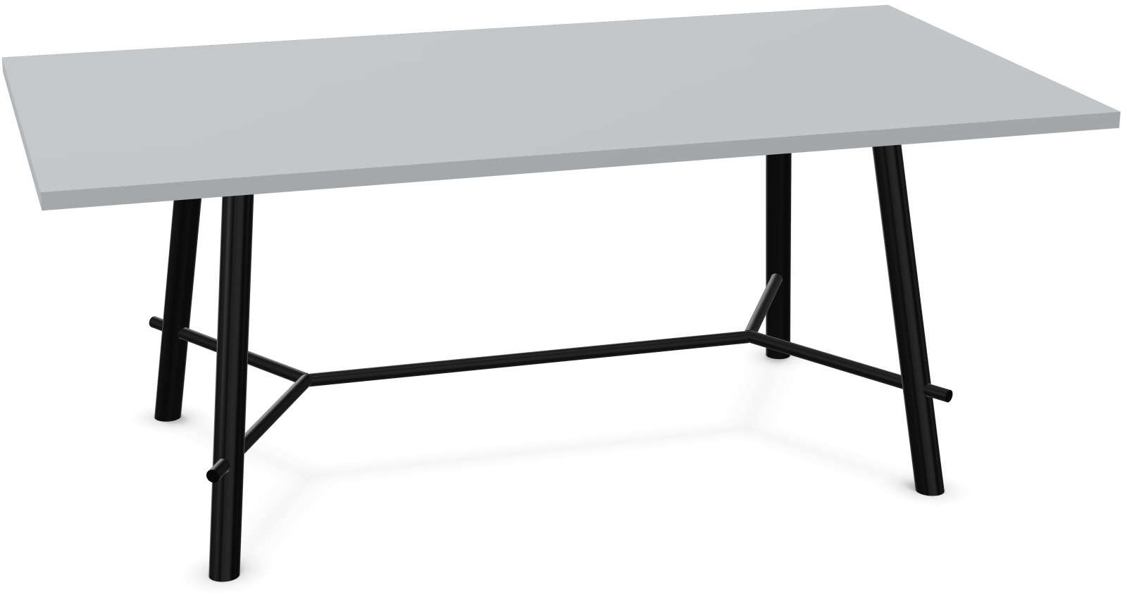 Record Living Maxi Tisch in Hellgrau / Schwarz präsentiert im Onlineshop von KAQTU Design AG. Esstisch ist von Infiniti Design