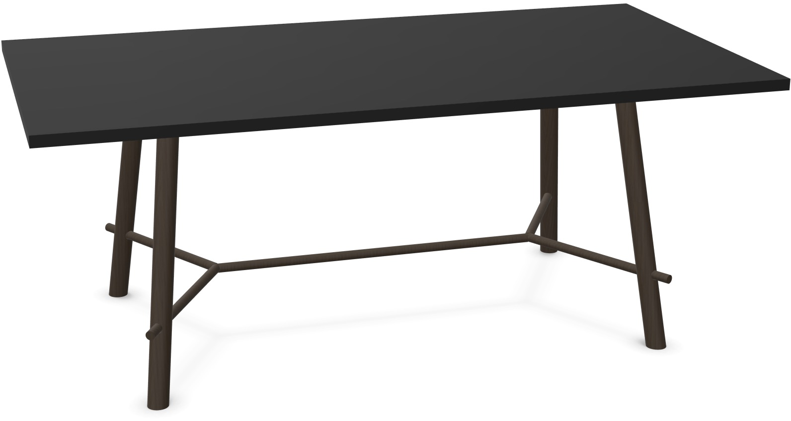 Record Living Maxi Tisch in Schwarz / Eiche schwarz präsentiert im Onlineshop von KAQTU Design AG. Esstisch ist von Infiniti Design