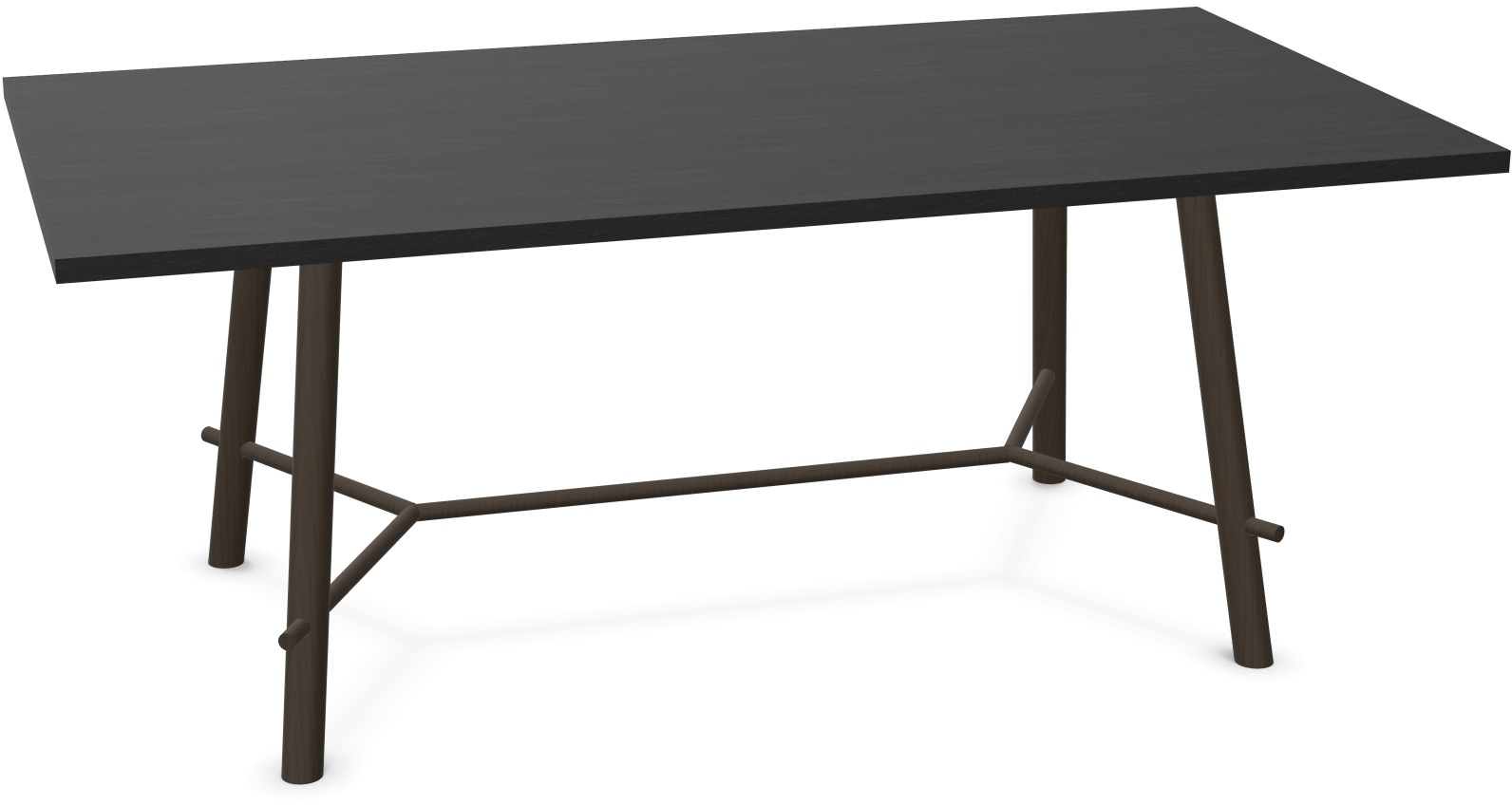 Record Living Maxi Tisch in Eiche schwarz / Eiche schwarz präsentiert im Onlineshop von KAQTU Design AG. Esstisch ist von Infiniti Design