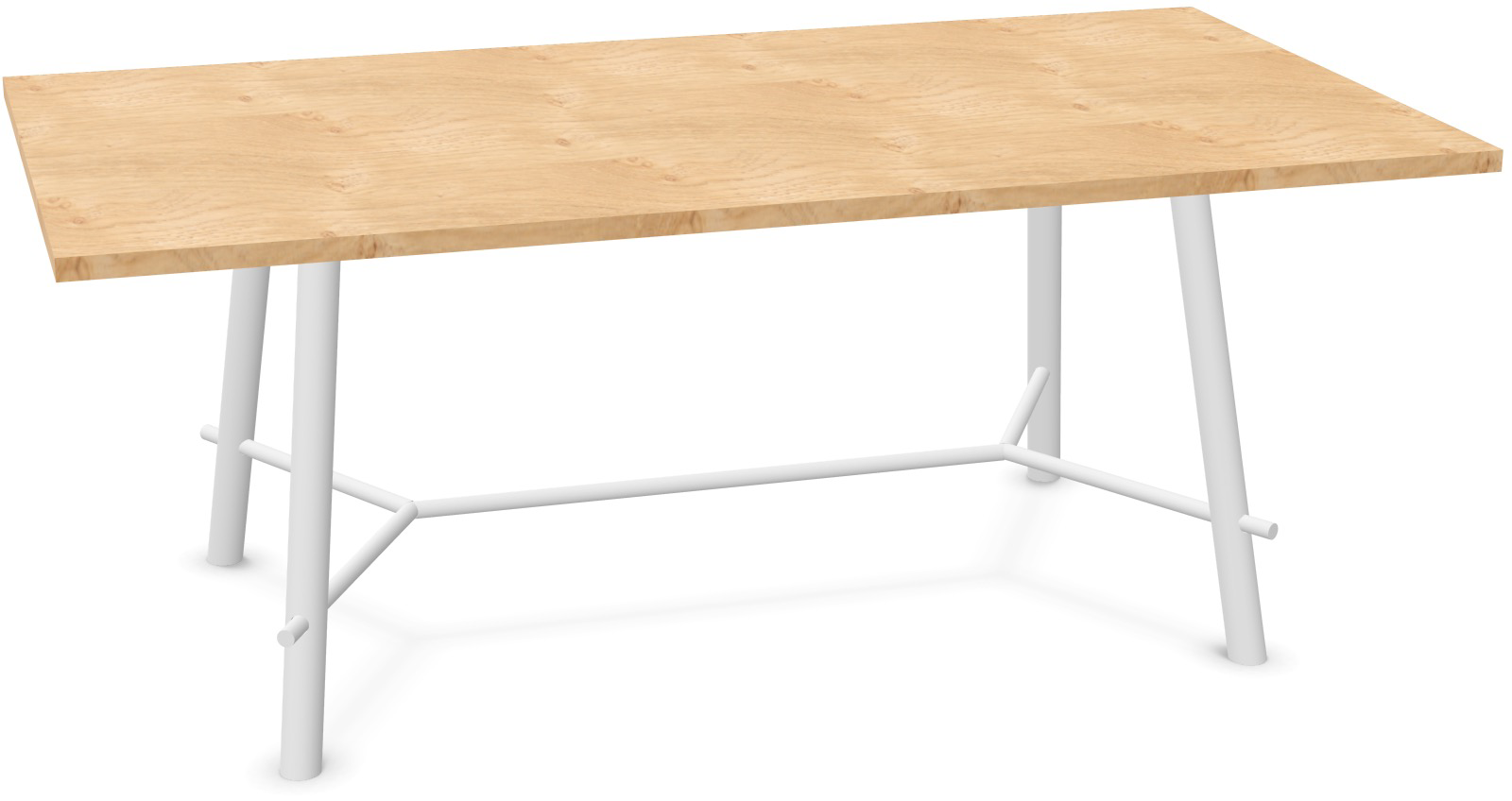 Record Living Maxi Tisch in Eiche natur / Eiche weiss präsentiert im Onlineshop von KAQTU Design AG. Esstisch ist von Infiniti Design