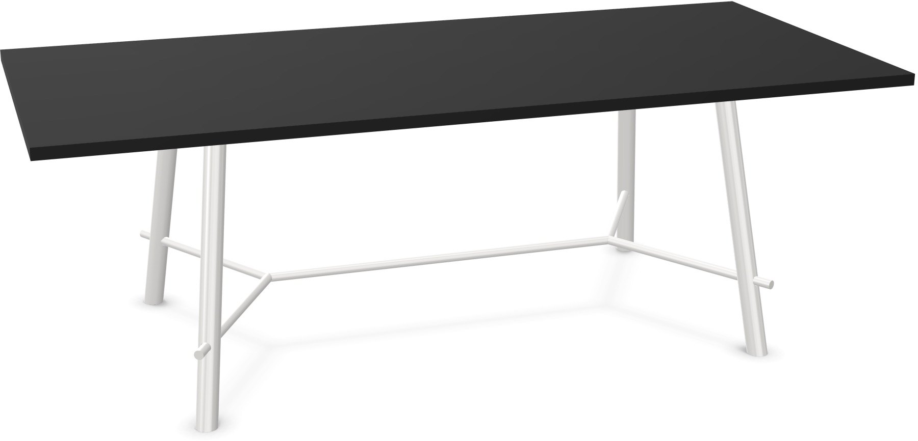Record Living Maxi Tisch in Schwarz / Weiss präsentiert im Onlineshop von KAQTU Design AG. Esstisch ist von Infiniti Design