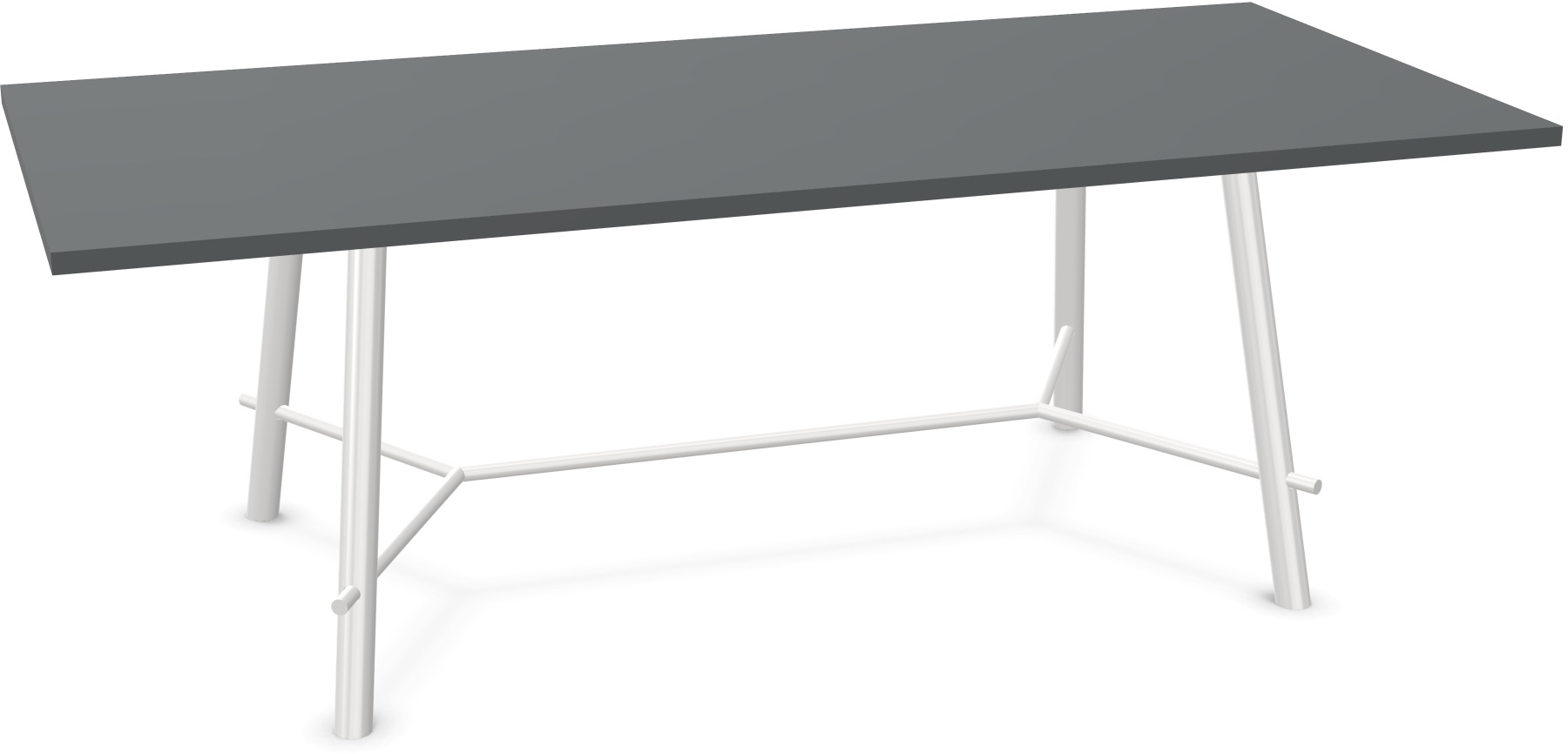 Record Living Maxi Tisch in Anthrazit / Weiss präsentiert im Onlineshop von KAQTU Design AG. Esstisch ist von Infiniti Design