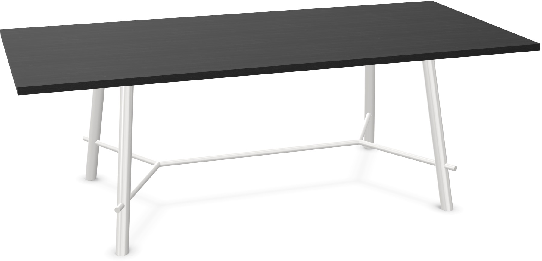Record Living Maxi Tisch in Eiche schwarz / Weiss präsentiert im Onlineshop von KAQTU Design AG. Esstisch ist von Infiniti Design