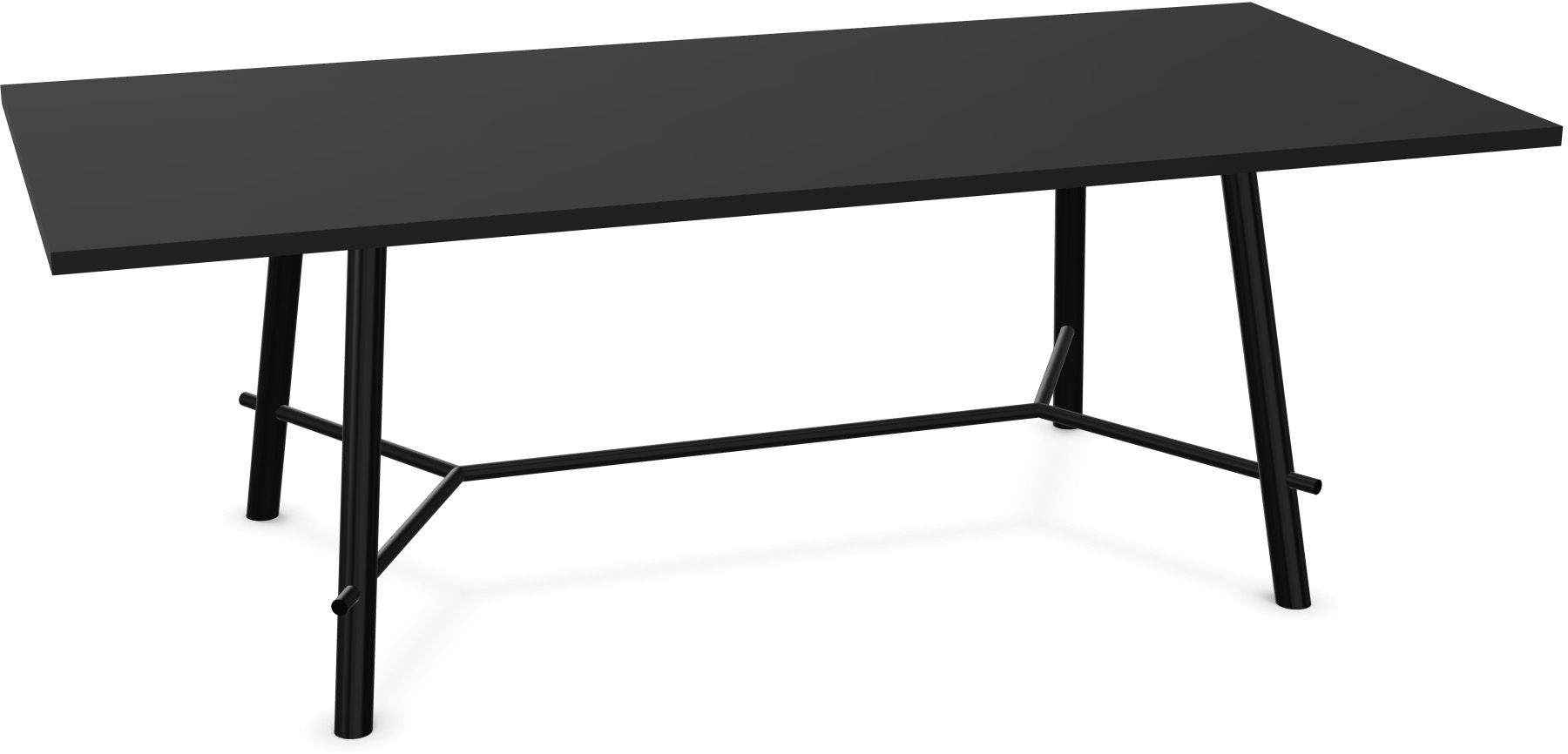 Record Living Maxi Tisch in Schwarz / Schwarz präsentiert im Onlineshop von KAQTU Design AG. Esstisch ist von Infiniti Design