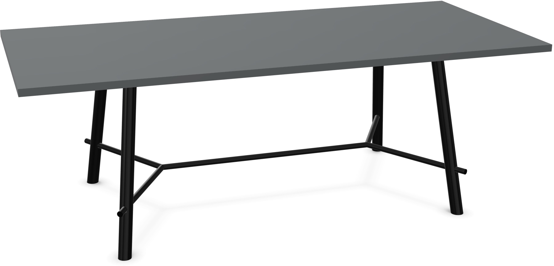 Record Living Maxi Tisch in Anthrazit / Schwarz präsentiert im Onlineshop von KAQTU Design AG. Esstisch ist von Infiniti Design