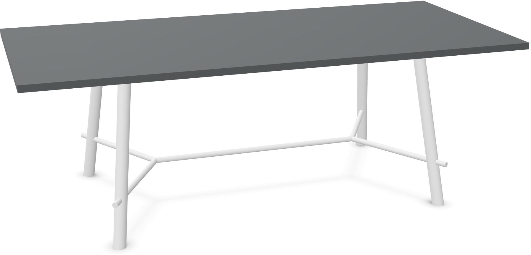 Record Living Maxi Tisch in Anthrazit / Eiche weiss präsentiert im Onlineshop von KAQTU Design AG. Esstisch ist von Infiniti Design