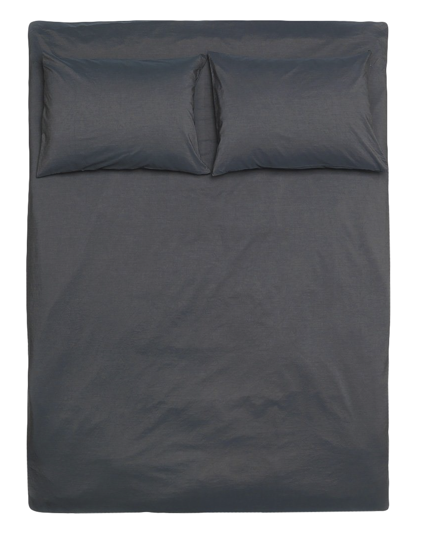 Bettwäsche Vintage in Graphit Blau präsentiert im Onlineshop von KAQTU Design AG. Duvetbezug ist von ZigZagZurich