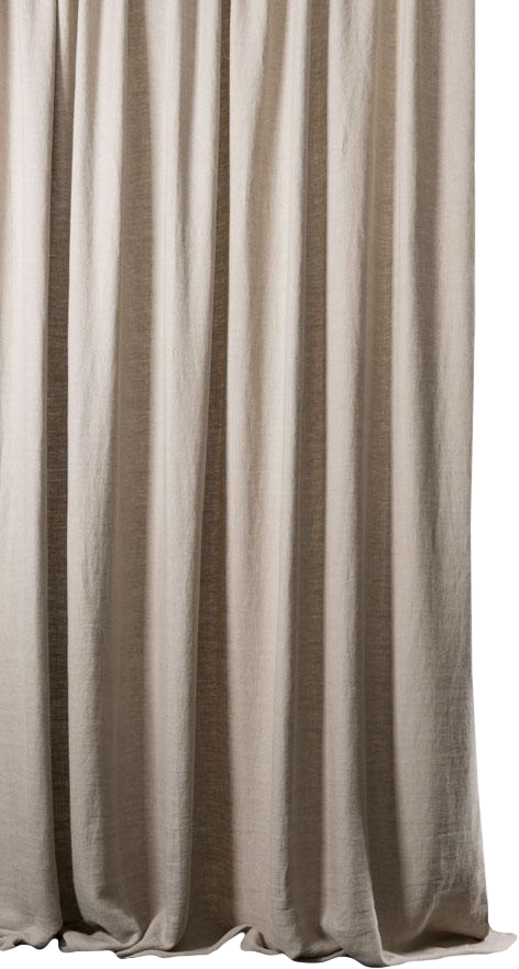 Leinenvorhang Panama in Braun präsentiert im Onlineshop von KAQTU Design AG. Vorhang ist von ZigZagZurich